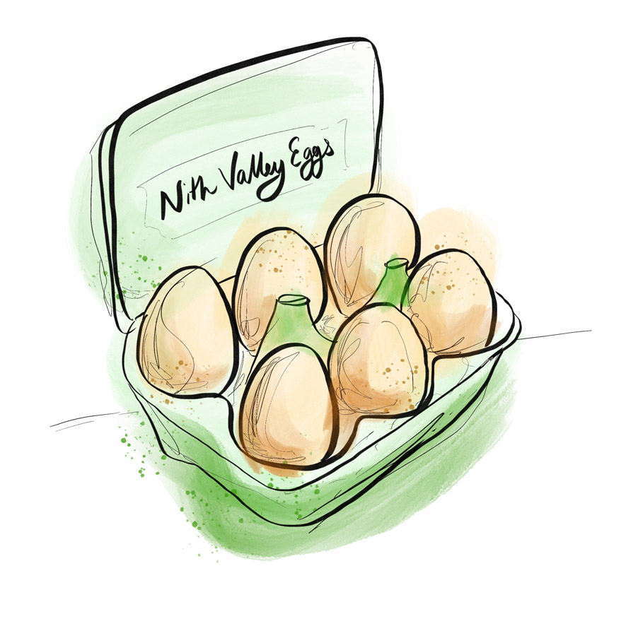 Illustration of Nith Valley Eggs